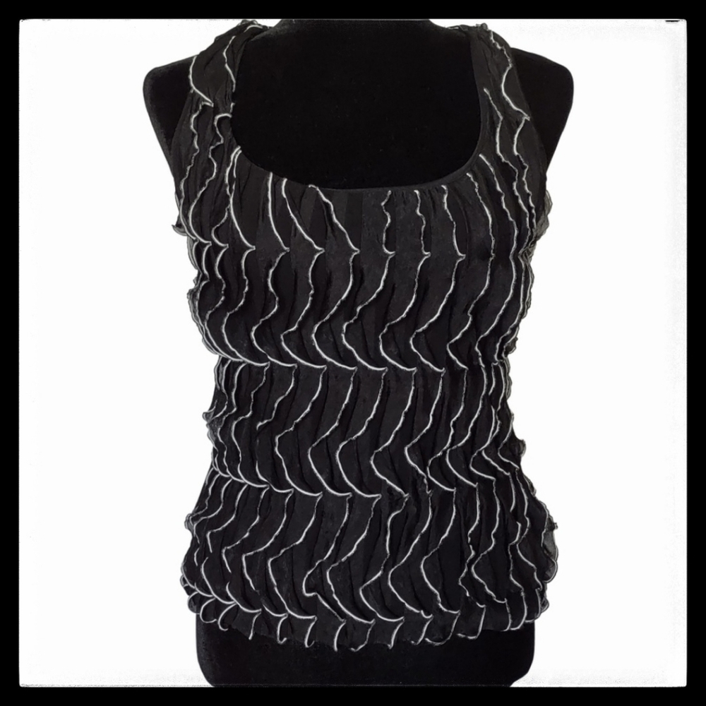 Route 3 Racer Back Wave Tank Top Sz. S-M